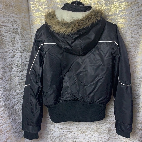 GROGGY Black Women’s Bomber/Winter Jacket Size L - Picture 7 of 16